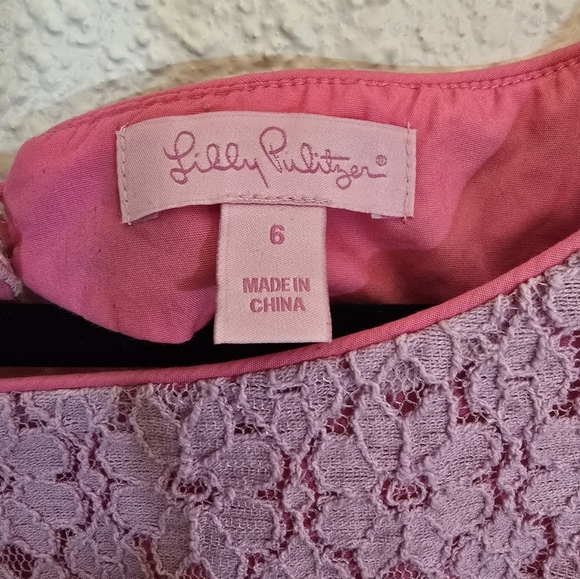 Lily Pulitzer Small Cotton Blend Aleesa Mini Dress Pink Floral - Picture 4 of 13